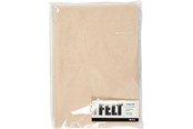 Konst- och hantverksmaterial - Creativ Company Hobby Felt Light Beige A4 10 Sheets - 45517
