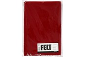 Konst- och hantverksmaterial - Creativ Company Craft felt Antique Red A4 10 sheets - 45507