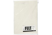 Konst- och hantverksmaterial - Creativ Company Hobbyfelt Off-white A4 10 Sheets - 45501