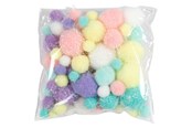 Konst- och hantverksmaterial - Creativ Company Pom-poms Pastel colours 62gr. - 518950