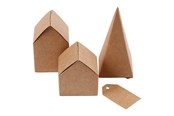 Konst- och hantverksmaterial - Creativ Company Houses and Trees Cardboard Set - 29040
