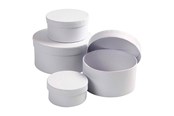 Konst- och hantverksmaterial - Creativ Company Round Cardboard Boxes 4 sizes - 264010