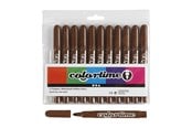 Hobby Tillbehör - Creativ Company Brown Jumbo markers 12pcs. - 37342