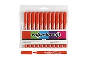 Hobby Tillbehör - Creativ Company Dark orange Jumbo markers 12pcs. - 37351