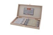 Köksredskap - Jean Dubost Knivar vita 2,5 mm, 6 st Laguiole - JL0060084L01017