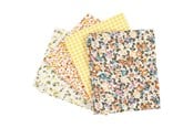 Konst- och hantverksmaterial - Creativ Company Patchwork Fabric Yellow 45x55cm 4pcs. - 441830