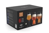 Bordsdukning - Luigi Bormioli Ølglassæt tester ale og hvede Birrateque 3 x 2 st - 17345