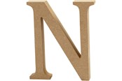 Konst- och hantverksmaterial - Creativ Company Letter N MDF 13cm 1pc. - 56323