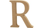 Konst- och hantverksmaterial - Creativ Company Letter R MDF 13cm 1pc. - 56327