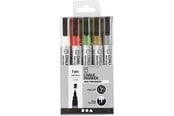 Skriv- och ritverktyg - Creativ Company Chalk Markers Metallic Colors 5pcs - 37387