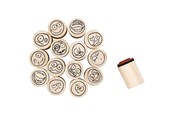 Konst- och hantverksmaterial - Creativ Company Deco Art Stamps Smiley Face 15pcs. - 28581