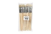 Hobby Tillbehör - Creativ Company Wooden brushes - Nr. 12 Short handle 12pcs. - 10612