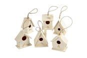 Hängare & krokar - Creativ Company Birdhouse Wood 7cm 6pcs. - 575770