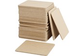 Konst- och hantverksmaterial - Creativ Company Coasters MDF 10x10cm 50pcs. - 55761