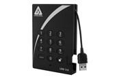 Hårddisk - extern - Apricorn Aegis Padlock 3.0 - Extern Hårddisk - 1TB - A25-3PL256-1000