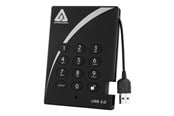 Hårddisk - extern - Apricorn Aegis Padlock 3.0 - Extern Hårddisk - 2TB - Svart - A25-3PL256-2000