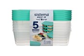 Kökstillbehör - Sistema Meal Prep 5Pack1.9L - 59175
