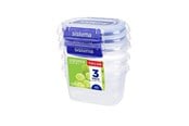 Kökstillbehör - Sistema Rectangle Klip It Plus 3Pack 400ml - 881543