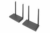 Repeatrar, förstärkare, broar och transceivers - DIGITUS DS-55321 Wireless HDMI KVM Extender Set 200 m - DS-55321