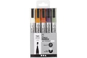 Skriv- och ritverktyg - Creativ Company Chalk Markers Pastels 5pcs. - 37386