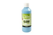 Hobby Tillbehör - Creativ Company Glow in the dark paint - Light blue 250ml - 34930