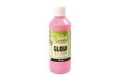 Hobby Tillbehör - Creativ Company Glow in the Dark Paint - Light red 250ml - 34934