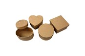 Konst- och hantverksmaterial - Creativ Company Storage boxes Papier mache 28st. - 264801