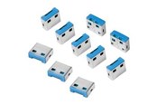 Systemtillbehör - LogiLink USB-A port blocker (10x locks) - AU0046