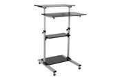 Väggfäste, AV-Möbel - LogiLink Sit-stand workstation height adjustable mobile 60 kg max. - Max 60 kg - recommended for - BP0070