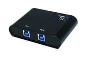 USB Hub - LogiLink 2-Port USB 3.0 sharing switch USB Hub - USB 3.2 - 2 porte - Svart - UA0216