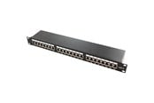 Nätverks tillbehör - LogiLink Cat.6A Patch Panel 24 ports shielded 19 inch rack mount black - NP0061