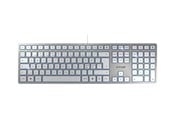 Tangentbord - Cherry KC 6000 SLIM - Tangentbord - Nordisk - Silver - JK-1600PN-1
