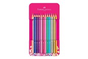 Skriv- och ritverktyg - Faber-Castell Sparkle colour pencil.12 pc in tin box - 201737