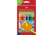 Skriv- och ritverktyg - Faber-Castell Jumbo Triangular colour pencils wallet of 24 - 116524