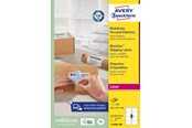 Papper, Fotopapper & Etiketter - Avery Etiketter med BlockOut™, 100 % täckande, 99,1 x 67,7 mm, Vit - L7165B-100