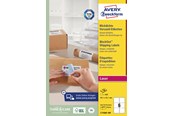 Papper, Fotopapper & Etiketter - Avery Etiketter med BlockOut™, 100 % täckande, 93,1 x 99,1 mm, Vit - L7166B-100