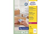 Papper, Fotopapper & Etiketter - Avery Etiketter med BlockOut™, 100 % täckande, 99,1 x 139 mm, Vit - L7169B-100