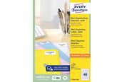 Papper, Fotopapper & Etiketter - Avery Minietiketter,Jam Free™-garanti, 45,7 x 25,4 mm, Alla typer av skrivare - L7654-100