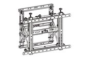 Väggfäste, AV-Möbel - Neomounts WL95-900BL16 - mounting kit - for LCD display - Max 70 kg - recommended for 75" - WL95-900BL16