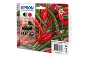 Skrivartillbehör-bläck-toner - Epson 503XL Multipack - 4-pack - XL - black yellow cyan magenta - original - ink cartridge - C13T09R64010