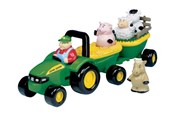 Leksaksbil - Tomy John Deere - Animal Sounds Hayride - 0036881349082