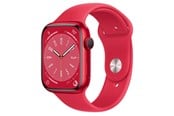 Pulsmätare & Stegräknare - Apple Watch Series 8 GPS 45mm (PRODUCT)RED Aluminium Case with (PRODUCT)RED Sport Band *DEMO* - MNP43DH/A