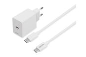 Mobile - Adapters & Chargers - Deltaco USBC-AC146 Power Adapter - USB-C - 20 Watt - USBC-AC146