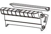 Skrivare tillbehör - Zebra - front bezel dispenser - P1027135-044