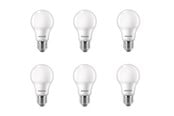 Glödlampor - Philips LED-glödlampa Standard 4.9W/827 (40W) Frosted 6-pack E27 - 929003540256
