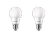 Glödlampor - Philips LED-glödlampa Standard 4.9W/827 (40W) 2-pack E27 - 929003540252