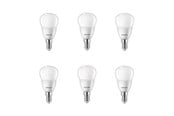Glödlampor - Philips LED-glödlampa P45 4.9W/827 (40W) 6-pack E14 - 929003546596