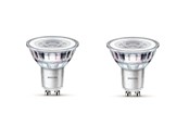 Glödlampor - Philips LED-glödlampa Classic 3.5W/840 (35W) 36° 2-pack GU10 - 929001218092