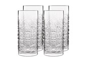 Bordsdukning - Luigi Bormioli Ølglas/longdrinkglas Mixology textures 48 cl 4 stk - 17366