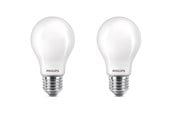 Glödlampor - Philips LED-glödlampa Classic 7W/827 (60W) 2-pack E27 - 929001243092